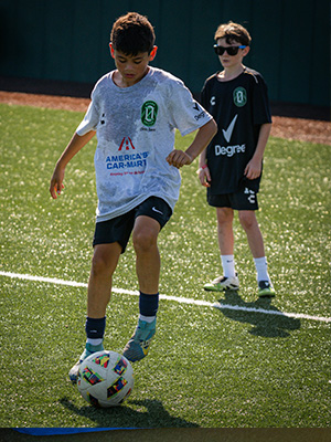 Youth Soccer Player at Ozark United FC Youth Clinic