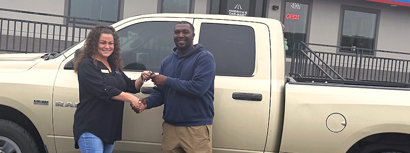 America's Car-Mart customer Tracy Jackson